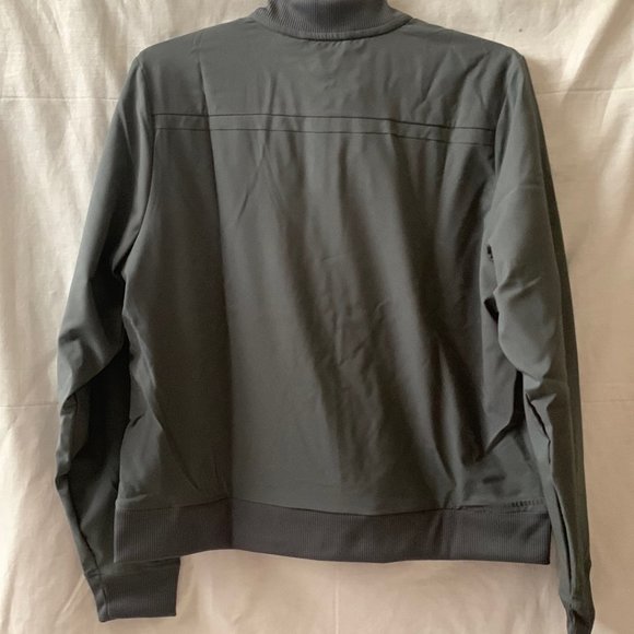 ADIDAS Women's Urban Bomber Jacket in Grey/White Sz Medium - Picture 5 of 8